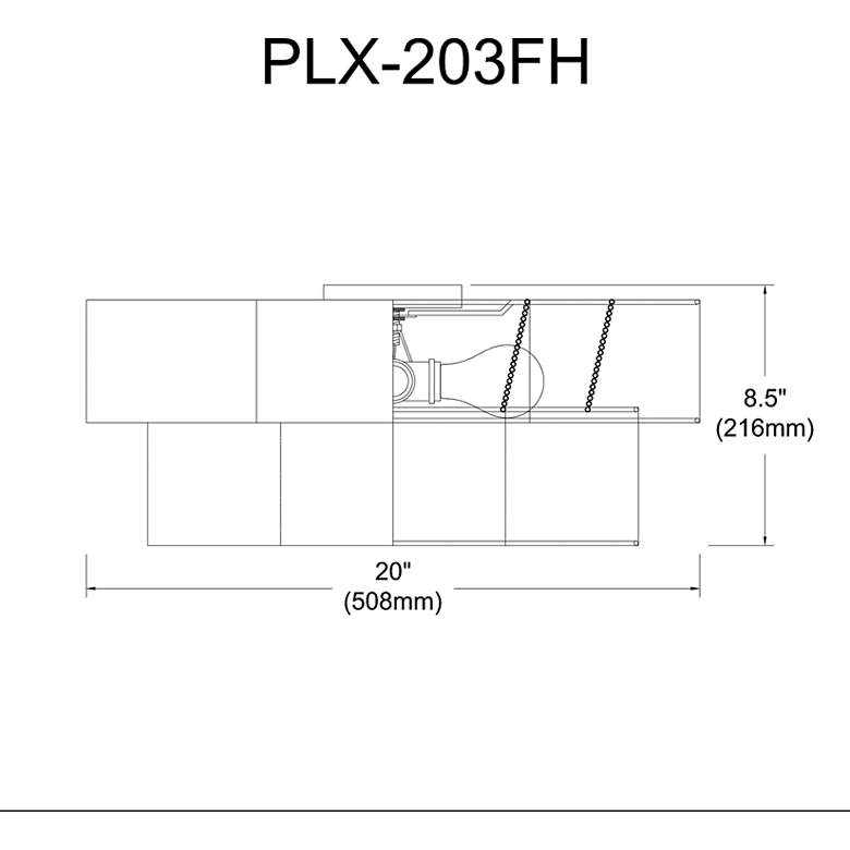 Image 3 Phlox 20" Wide Matte Black 3-Light Ceiling Light more views