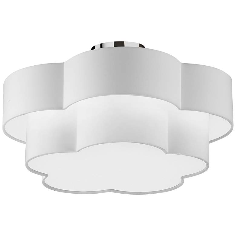 Image 1 Phlox 20" Wide Polished Chrome 2-Tier Ceiling Light