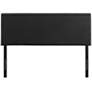 Thumbnail2 of Phoebe Black Vinyl Queen Upholstered Headboard more views