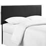 Thumbnail3 of Phoebe Black Vinyl Queen Upholstered Headboard more views
