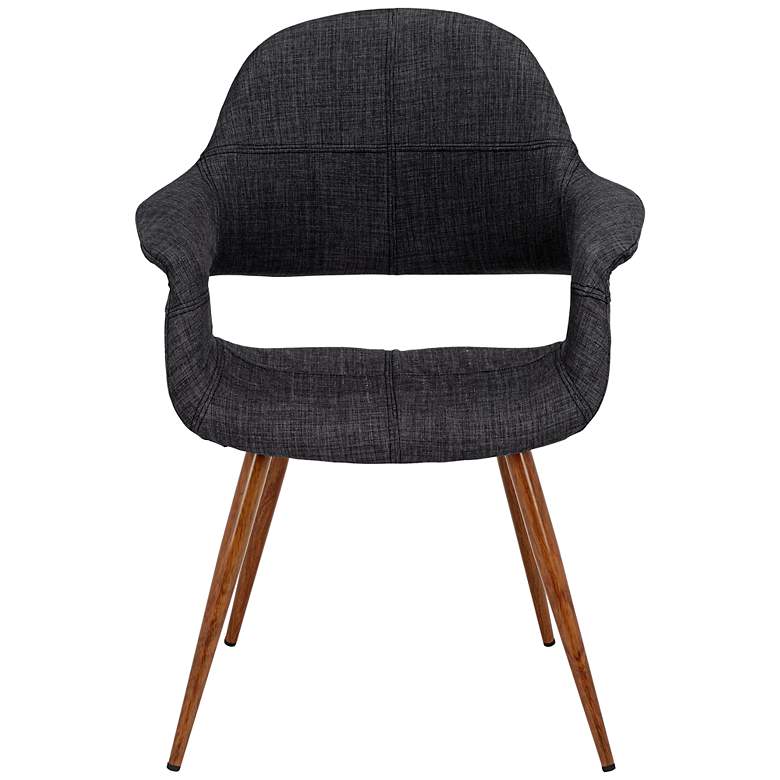 Image 3 Phoebe Charcoal Fabric Accent Chairs Set of 2 more views