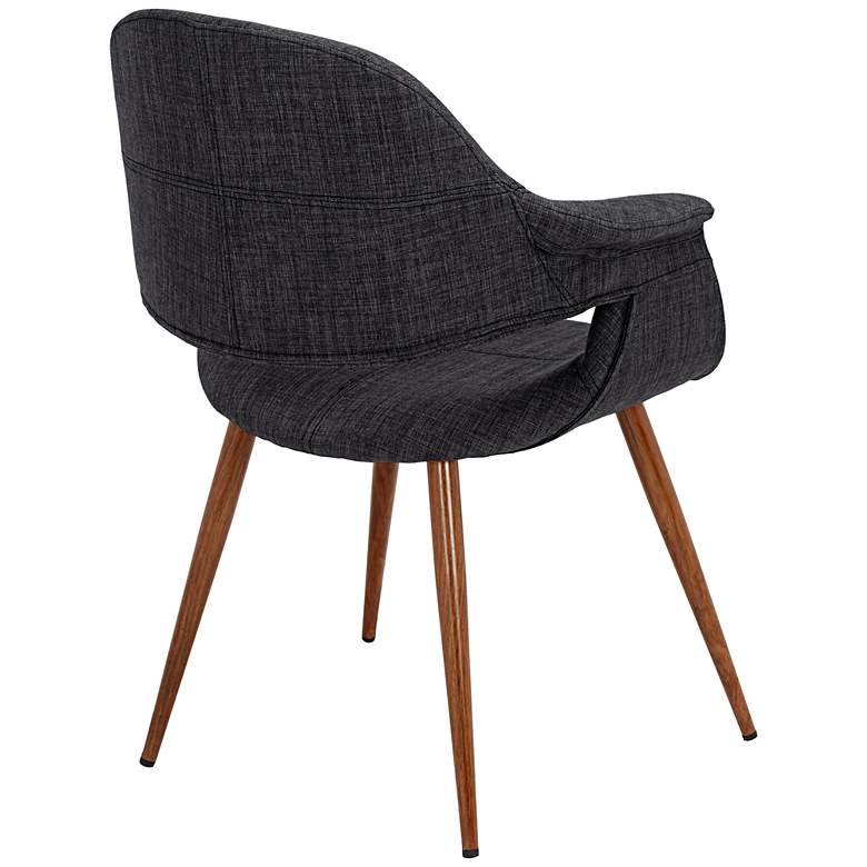Image 5 Phoebe Charcoal Fabric Accent Chairs Set of 2 more views