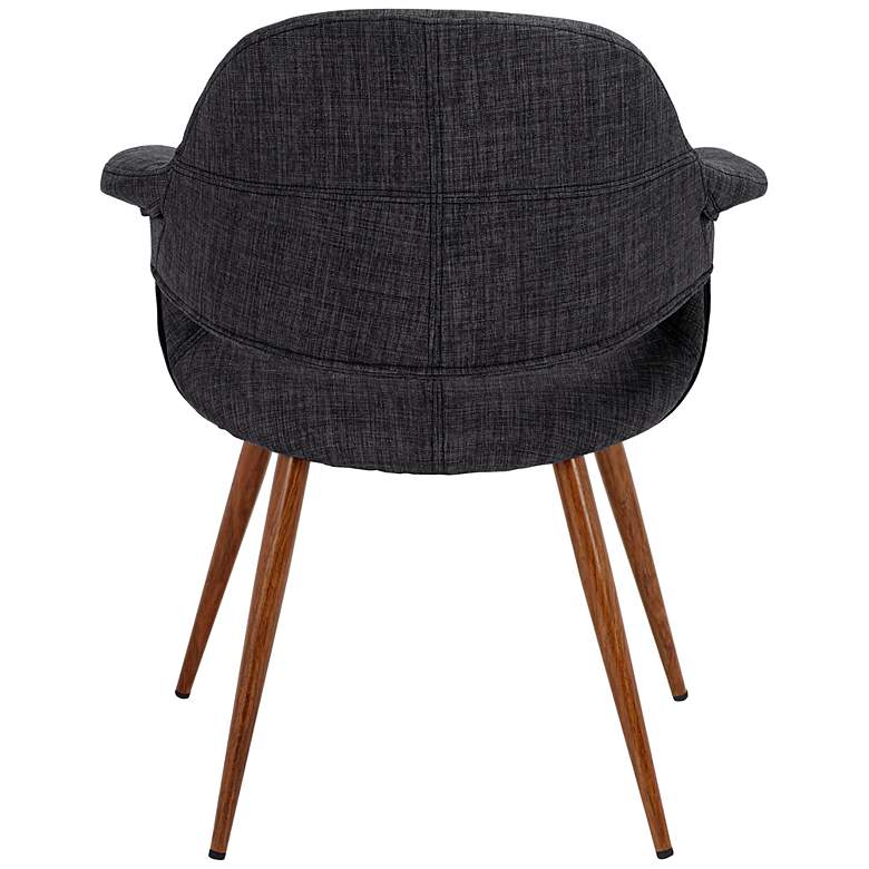 Image 6 Phoebe Charcoal Fabric Accent Chairs Set of 2 more views