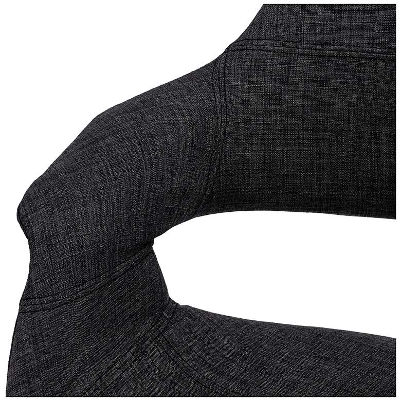 Image 7 Phoebe Charcoal Fabric Accent Chairs Set of 2 more views