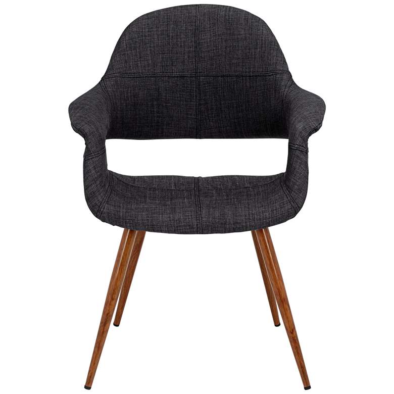 Image 4 Phoebe Modern Charcoal Fabric Accent Armchair more views