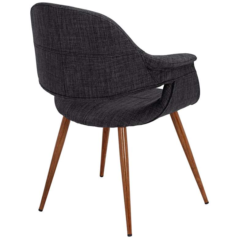 Image 6 Phoebe Modern Charcoal Fabric Accent Armchair more views