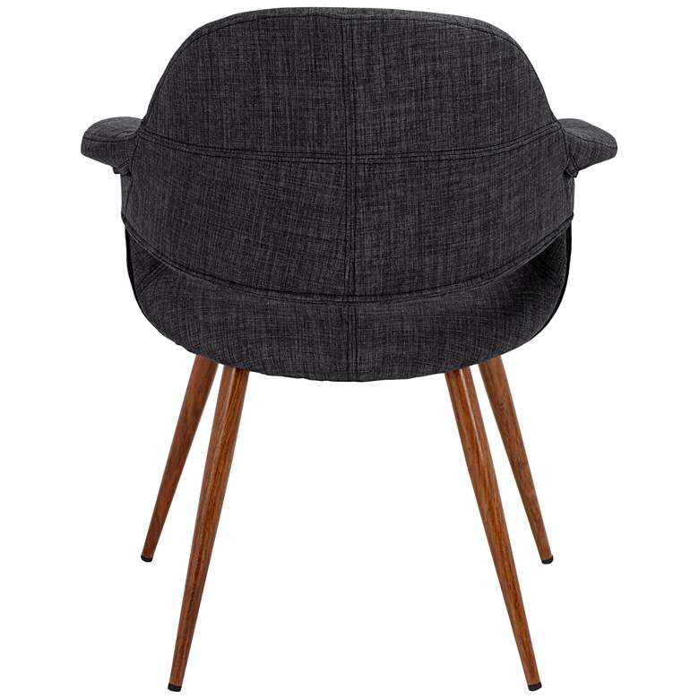 Image 7 Phoebe Modern Charcoal Fabric Accent Armchair more views