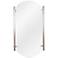 Phoebe Silver 22 1/2" x 33 1/2" Frameless Wall Mirror