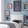 Thumbnail4 of Phoebe White Vinyl King Upholstered Headboard more views