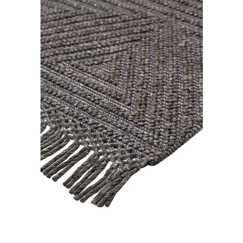 Image 3 Phoenix 0810F 5'x7'6" Gunmetal Gray Wool Area Rug more views