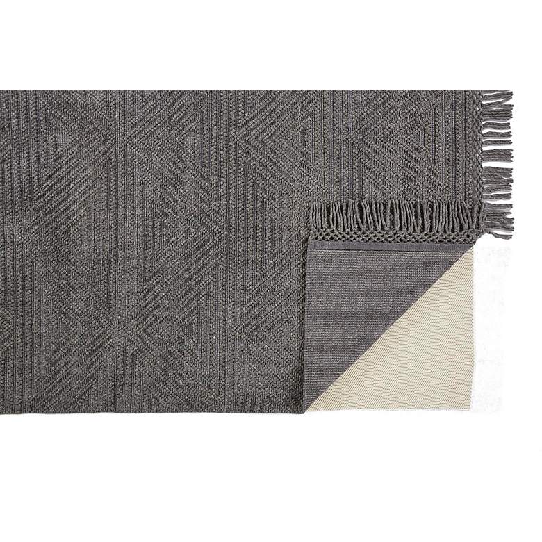 Image 4 Phoenix 0810F 5&#39;x7&#39;6 inch Gunmetal Gray Wool Area Rug more views