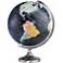 Phoenix 12" Black-ocean Illuminated Desk Globe