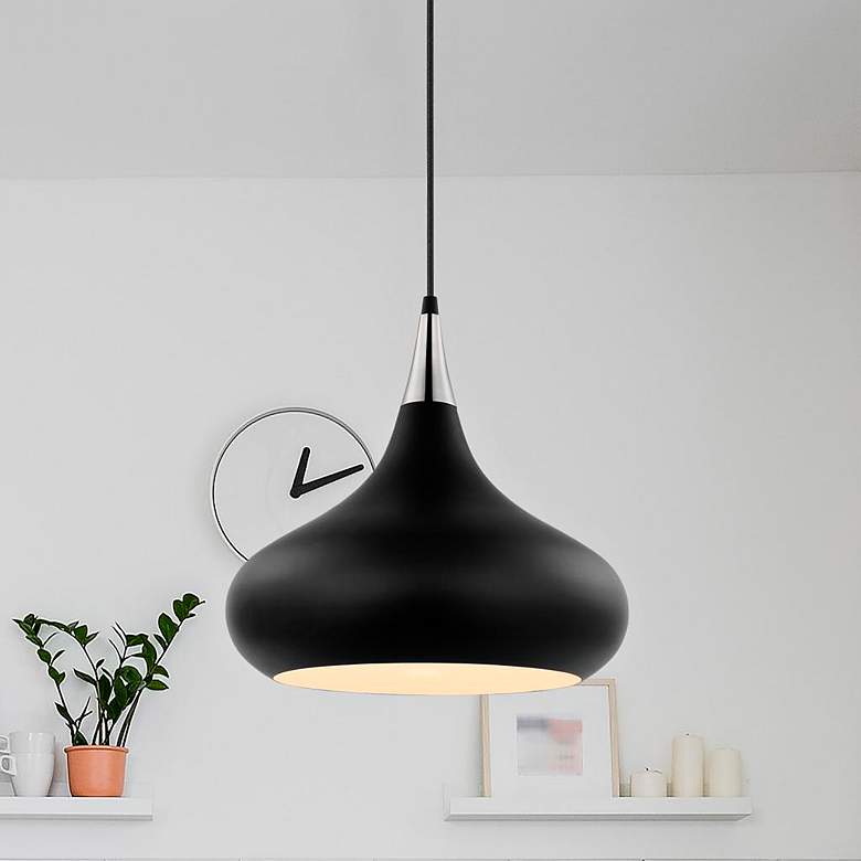 Image 2 Phoenix 14 1/4" Wide Polished Nickel Pendant Light
