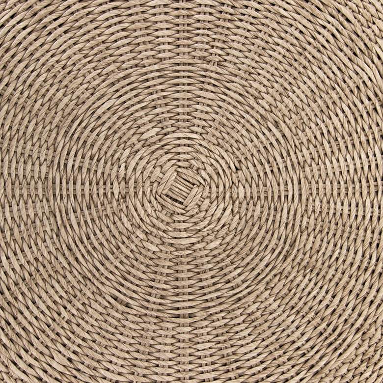 Image 3 Phoenix 36 inch Wide Vintage White Wicker Outdoor Coffee Table more views