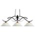 Phoenix 54" Wide Bronze 3-Light Billiard Pendant