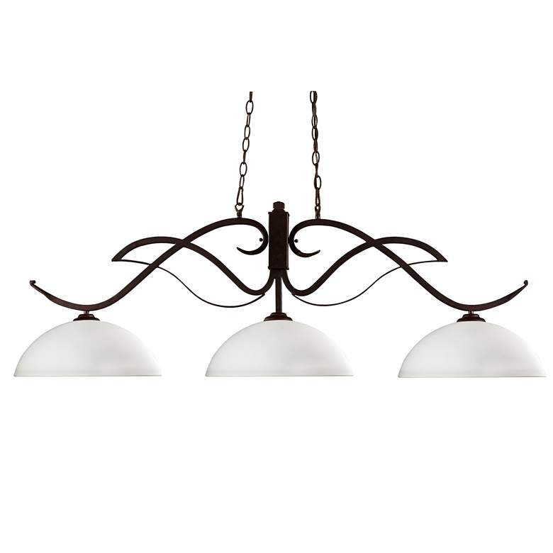 Image 1 Phoenix by Z-Lite Bronze 3 Light Billiard Light