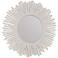 Phoenix White 36" Sunburst Round Wall Mirror
