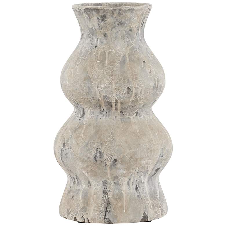 Image 1 Phonecian Cobblestone 16 inch High Terracotta Decorative Vase