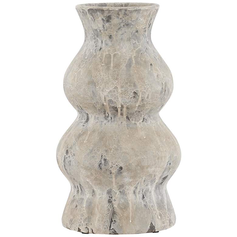 Image 1 Phonecian Cobblestone 16" High Terracotta Decorative Vase
