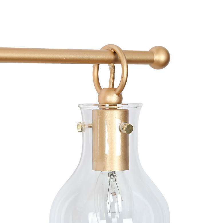 Image 4 Phosphenes 30 3/4" Wide Matte Gold 4-Light Bath Light more views