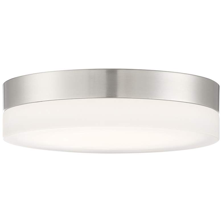 Image 1 Pi; 11 in.; Flush Mount LED Fixture; Brushed Nickel Finish