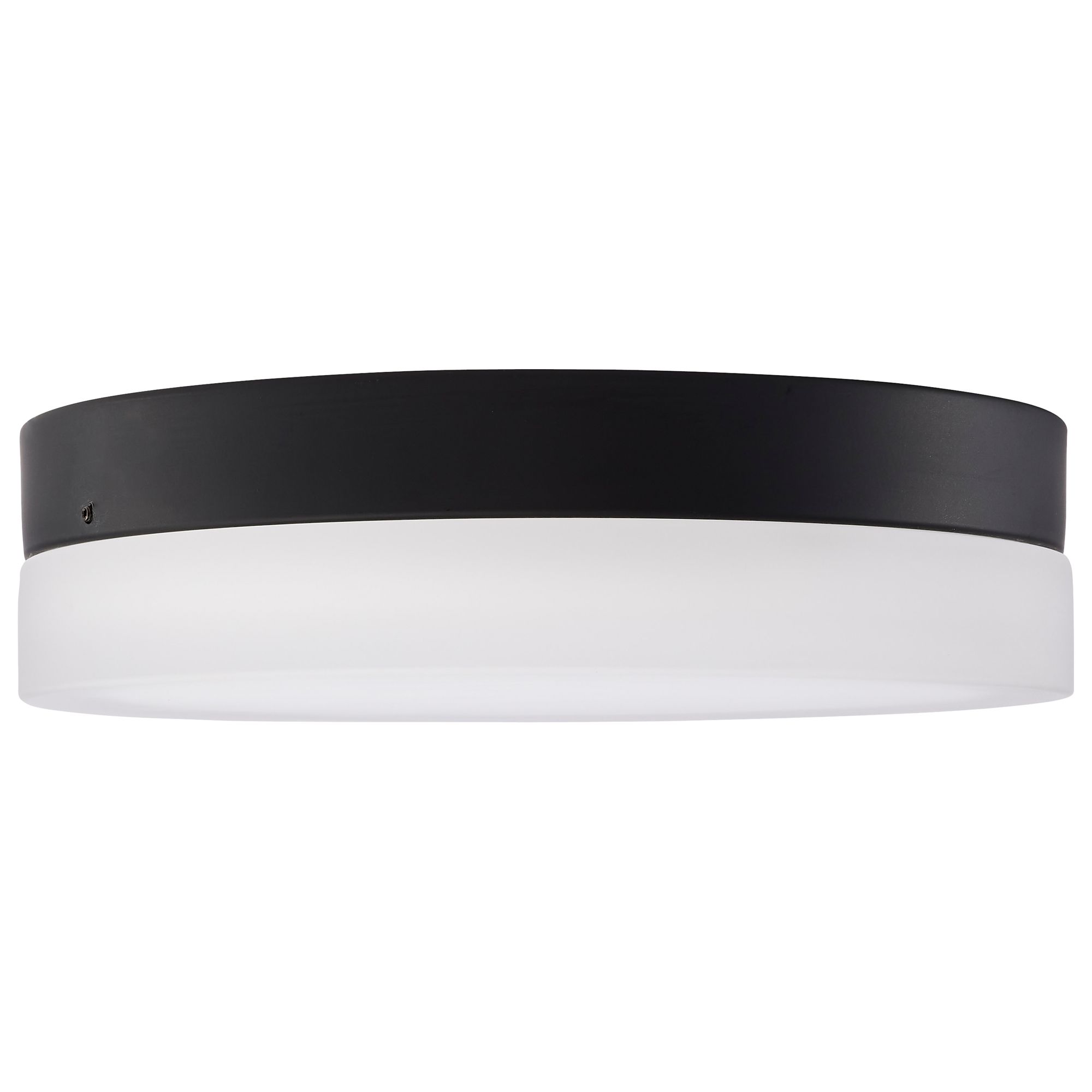 Image 3 Pi 11 Inch LED Flush Mount Black Finish, Frosted Etched Glass more views