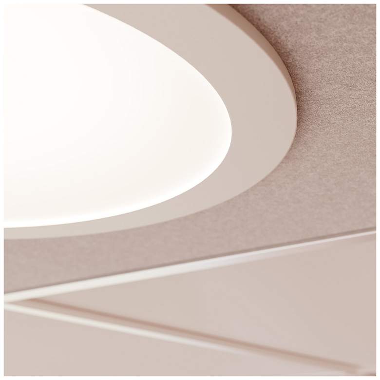Image 4 Pi 12" Satin White Round Recessed LED Panel more views