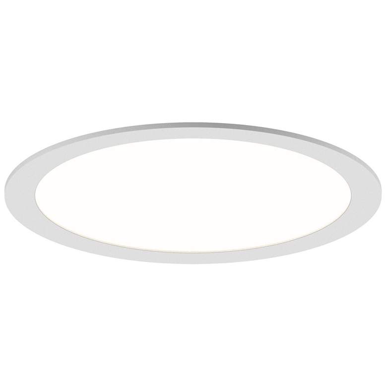 Image 2 Pi 12" Satin White Round Recessed LED Panel