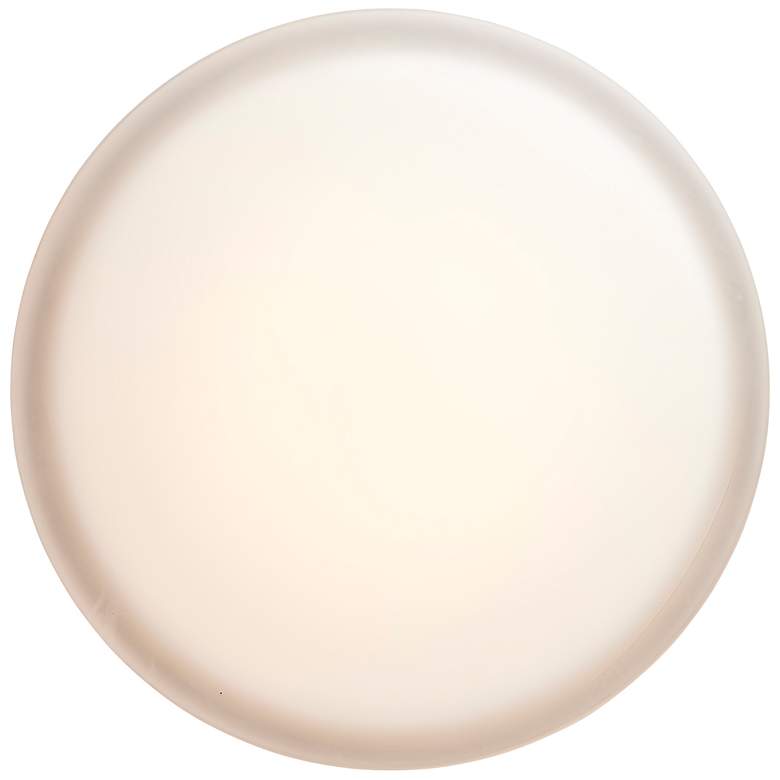 Image 7 Pi 14 Inch LED Flush Mount Black Finish, Frosted Etched Glass more views