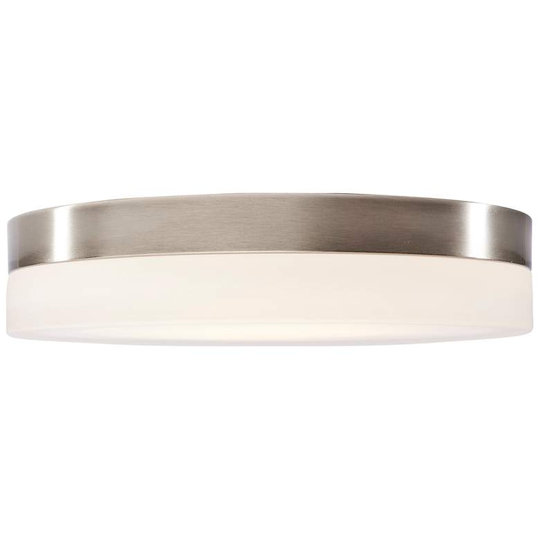 Image 6 Pi 14 Inch LED Flush Mount Brushed Nickel Finish, Frosted Etched Glass more views