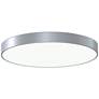 Pi 23 3/4"W Bright Satin Aluminum Round LED Ceiling Light
