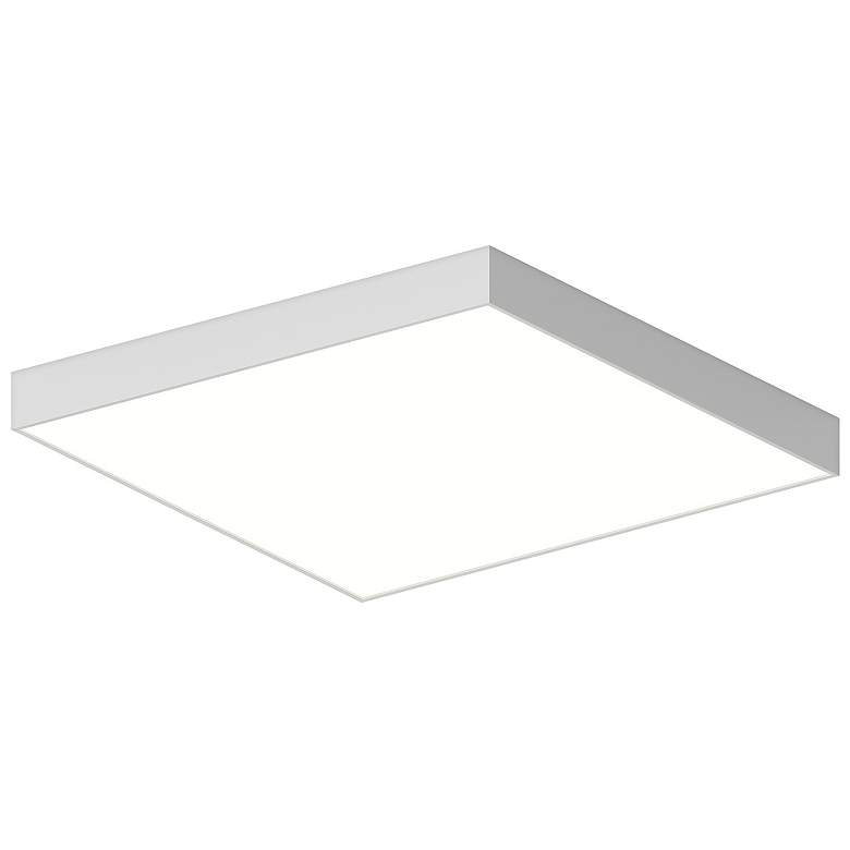 Image 1 Pi 24" Wide Satin White 3500K LED Square Surface Mount