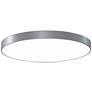 Pi 29 1/2"W Bright Satin Aluminum Round LED Ceiling Light