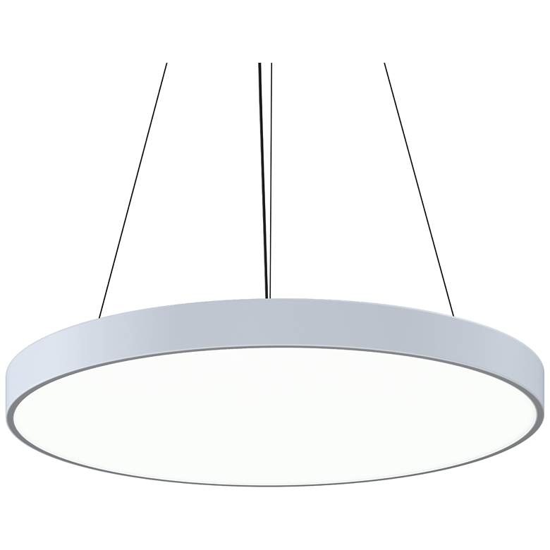 Image 1 Pi 30 inch Round LED Pendant w/20&#39; Cord - Satin White