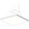 Pi 30" Wide Satin White 3000K LED Square Pendant