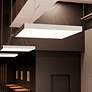 2_Pi 30" Wide Satin White 3000K LED Square Pendant more views