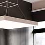 3_Pi 30" Wide Satin White 3000K LED Square Pendant more views