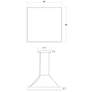 4_Pi 30" Wide Satin White 3000K LED Square Pendant more views