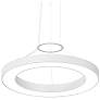1_Pi 30" Wide Satin White 3500K LED Round Ring Pendant