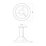 2_Pi 30" Wide Satin White 3500K LED Round Ring Pendant more views