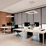 2_Pi 30" Wide Satin White 3500K LED Square Ring Pendant more views