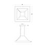 6_Pi 30" Wide Satin White 3500K LED Square Ring Pendant more views