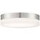 Pi; 9 in.; Flush Mount LED Fixture; Brushed Nickel Finish with Etched Glass
