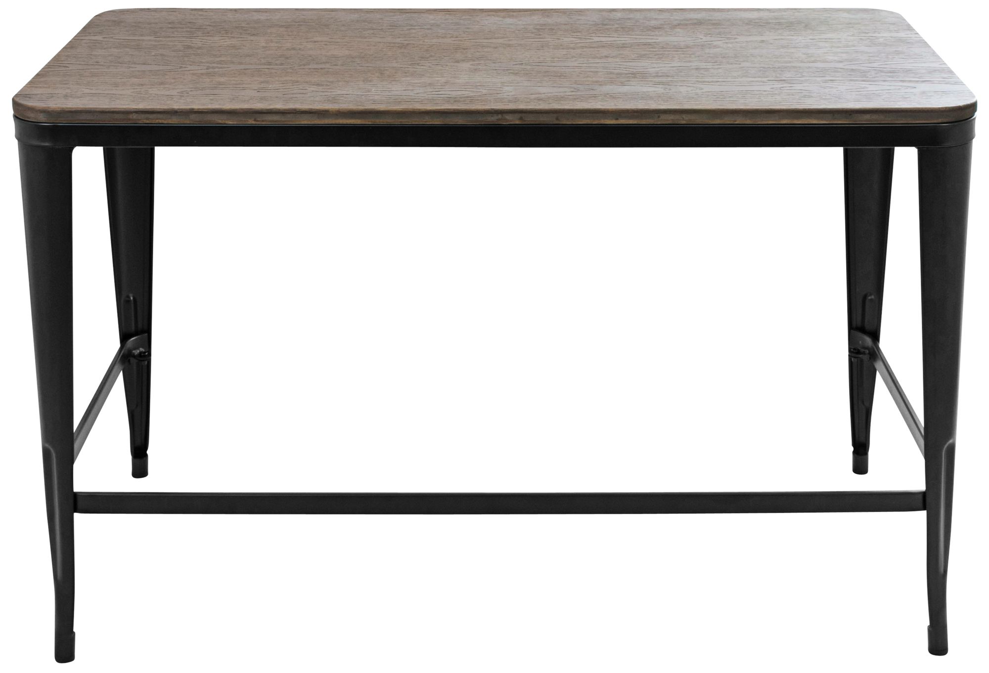 Pia 47 1/4" Wide Espresso Wood and Black Metal Desk 60G91 Lamps Plus