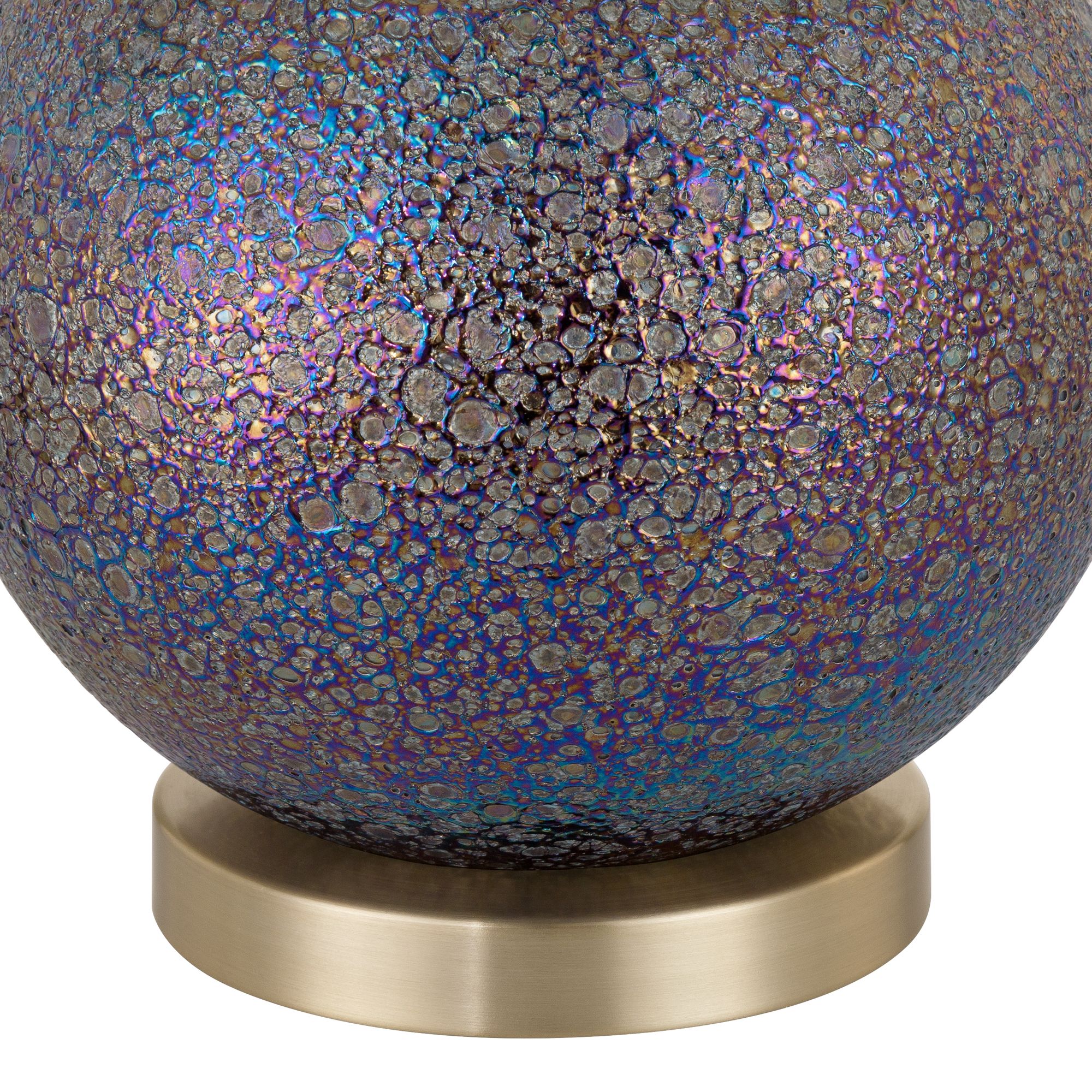Image 6 Pia 7 1/2" High Purple Mosaic Glass Globe Accent Lamp more views