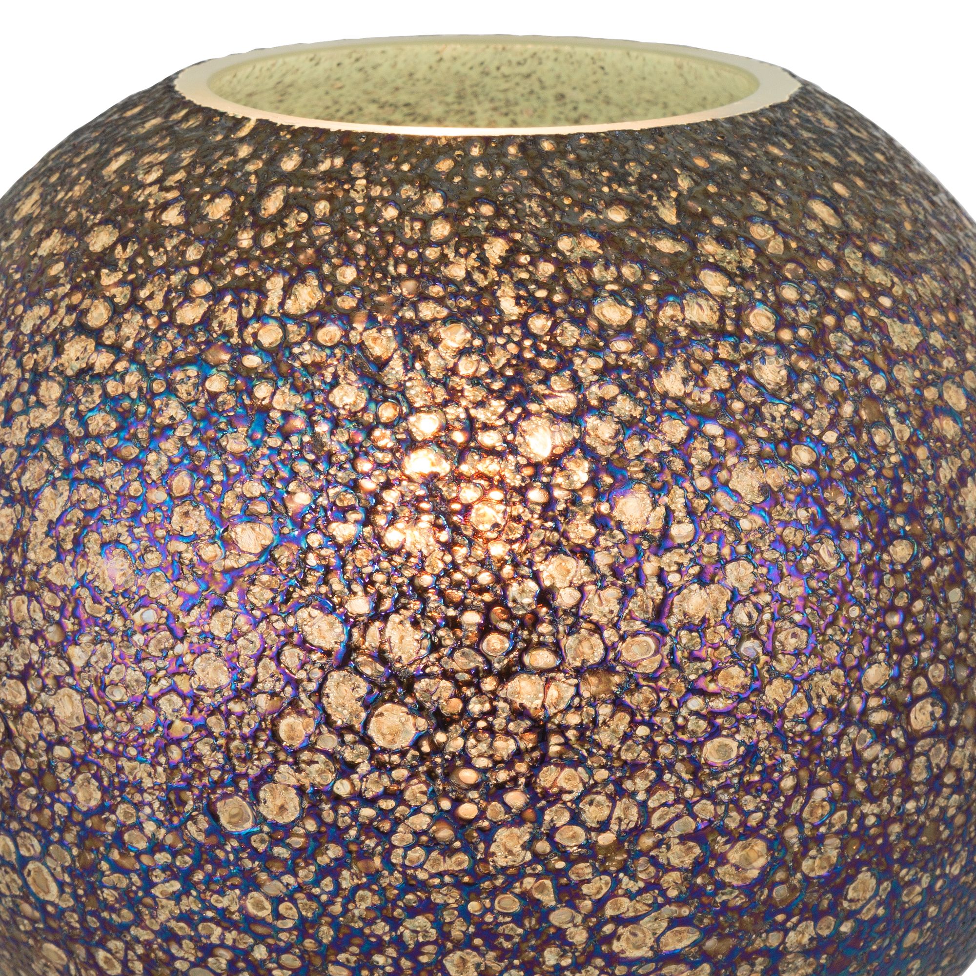 Image 4 Pia 7 1/2" High Purple Mosaic Glass Globe Accent Lamp more views