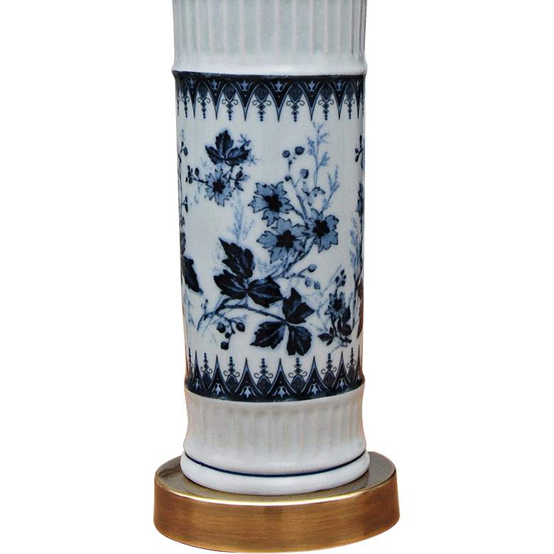 Pia Blue and White French Antique Vase Accent Table Lamp more views
