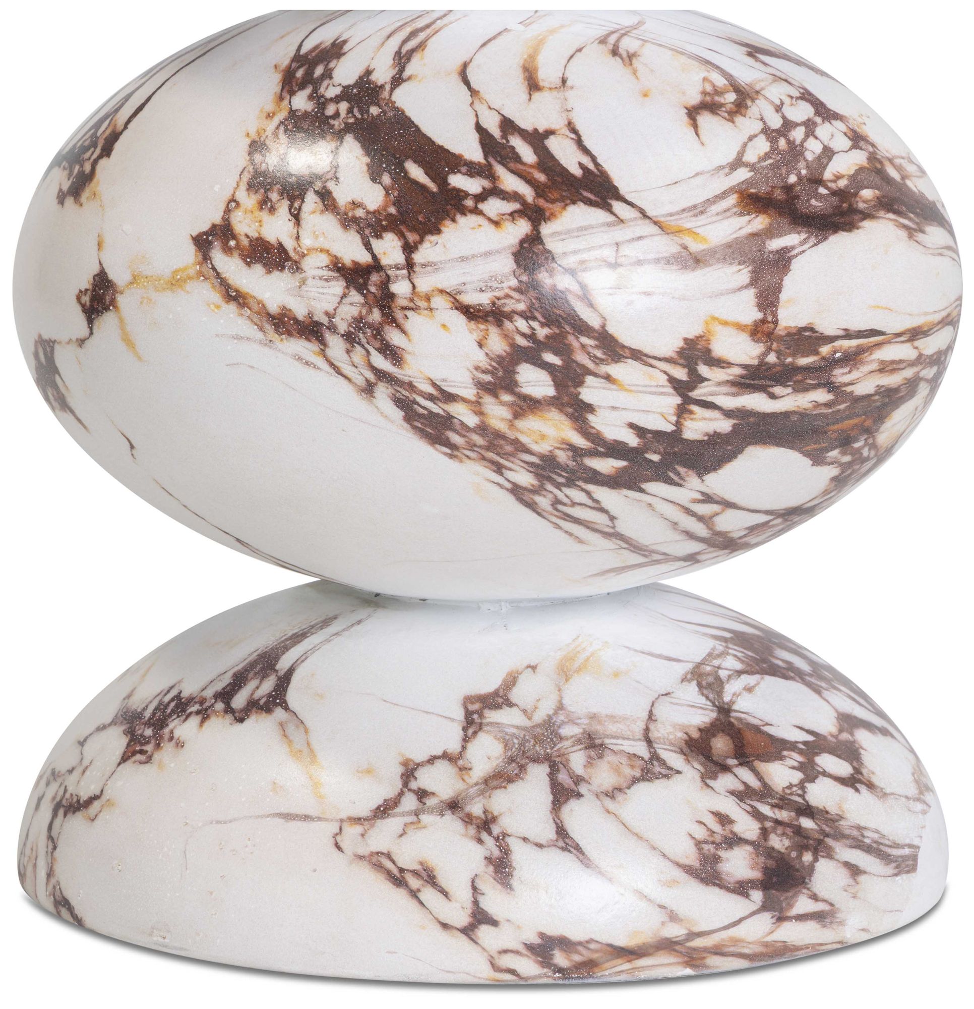 Image 4 Pia Red Faux Marble Indoor/Outdoor Concrete Side Table more views