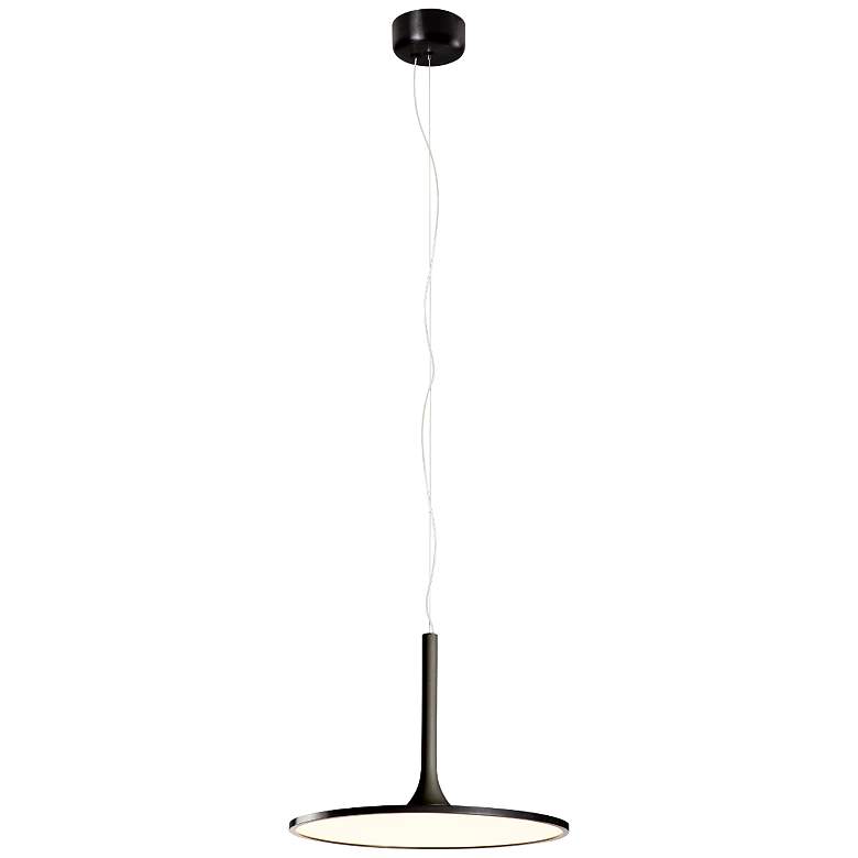 Image 1 Piano 18" Brushed Black/Matte Black Pendant