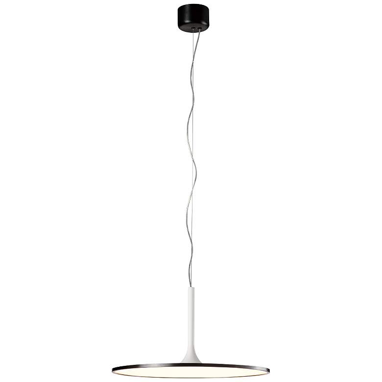 Image 1 Piano 23.9" Brushed Black/Matte White Pendant